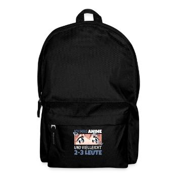 Sarkastisches Kawaii Statement für Manga-Liebhaber - Rucksack - Schwarz - Vorne