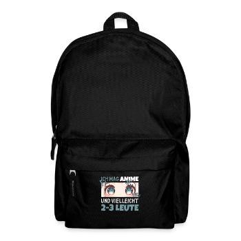 Sarkastisches Kawaii Statement für Manga-Liebhaber - Rucksack - Schwarz - Vorne