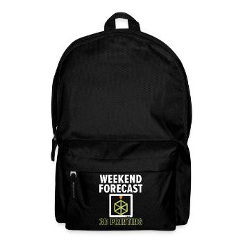 Weekend forecast: 100% chance of 3D printing - Backpack - black - Front