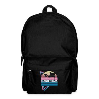 Piano Ninja Keyboard Piano Retro - Backpack - black - Front