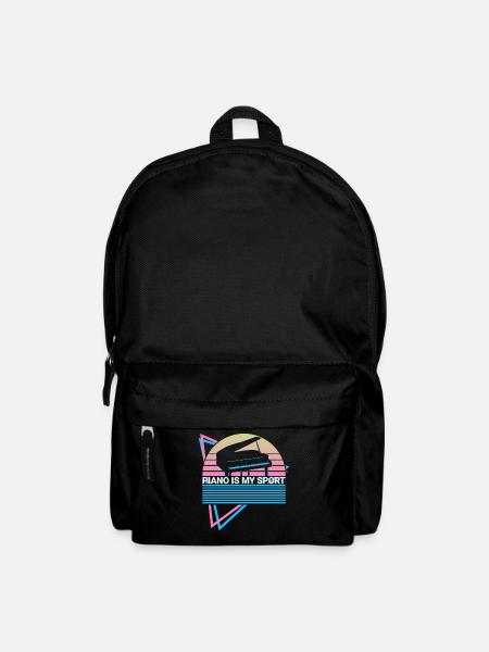 Klavier ist mein Sport Keyboard Klavier Retro - Rucksack - Schwarz