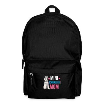 Miniature Schnauzer Mom Girl Schnauzers Dog - Backpack - black - Front