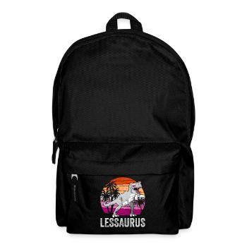 Lesbian Pride Flag Dinosaur Trex LGBTQ - Backpack - black - Front