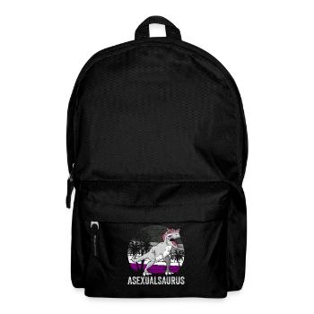 Asexual Pride Ace Flag Dinosaur Trex LGBTQ - Backpack - black - Front