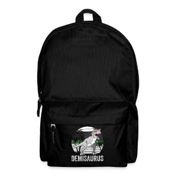 Demiromantic Pride Flag Dinosaur Trex LGBT - Backpack - black - Front