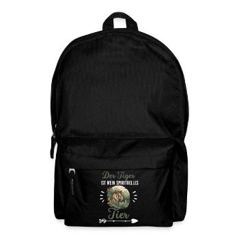 Der Tiger ist mein spirituelles Tier Lustig Tiger - Rucksack - Schwarz - Vorne