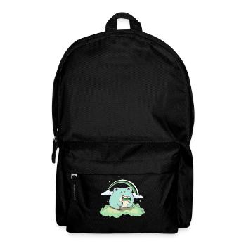 Demiromantic Pride Flag Cute Frog Subt - Backpack - black - Front