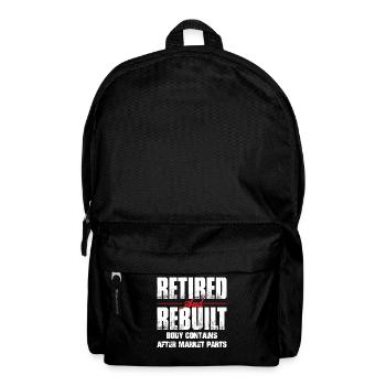 Retired Rebuilt Hip Replacement Surgery Recovery - Backpack - black - Front