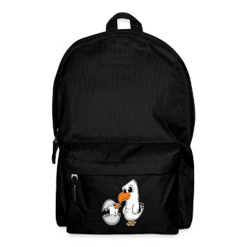 Seagull family - seagull with baby - Backpack - black - Front