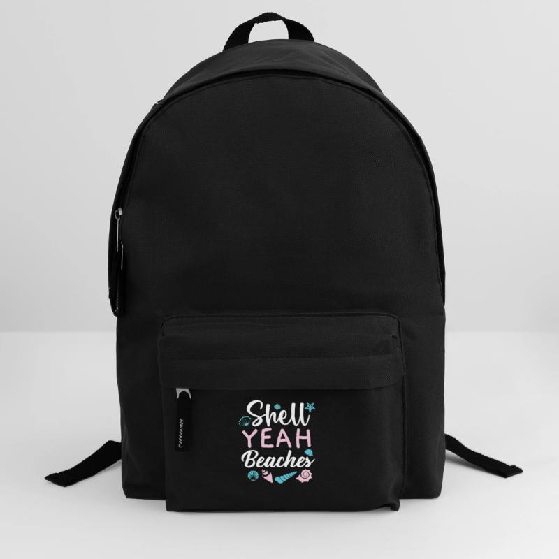 Shell yes Beaches Shell Collection Beachcombing Backpack