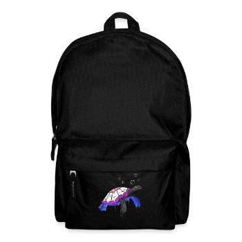 Gender Fluid Stolz Flagge Meeresschildkröte Subtil - Rucksack - Schwarz - Vorne
