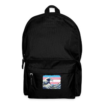 Transgender Stolz Trans Flagge - Rucksack - Schwarz - Vorne