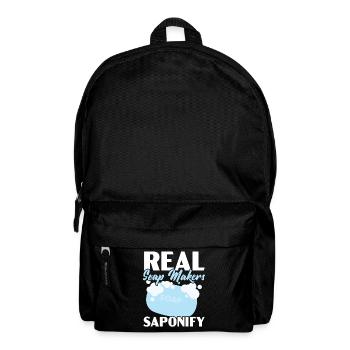 Real soap makers Saponify soaping soap barley - Backpack - black - Front