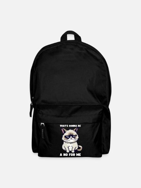 Grump Cat: That's Gonna Be A No For Me - Sarkasmus - Rucksack - Schwarz