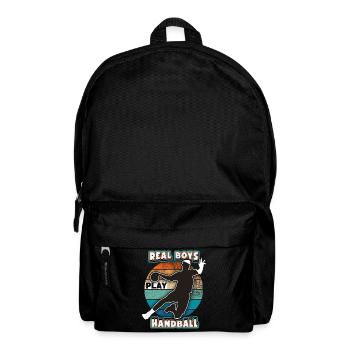 Handball Handball Player, Sports Saying, Rainbow - Backpack - black - Front
