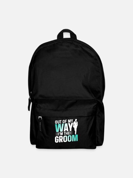 Aus Dem Weg Ich Bin Der Bräutigam Party Hochzeit - Rucksack - Schwarz