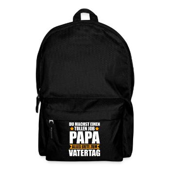 Vater Vatertag Papa - Rucksack - Schwarz - Vorne