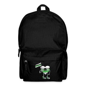 Demiromantic Pride Flag Heart Sublte LGBTQ - Backpack - black - Front