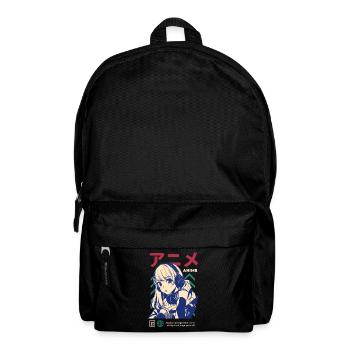 Japan Japanese Manga Girl Game Gaming Gamergirl - Backpack - black - Front