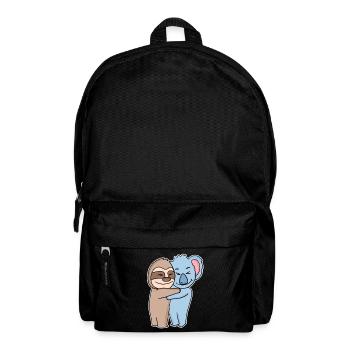 Sloth and koala hugging - hug - Backpack - black - Front