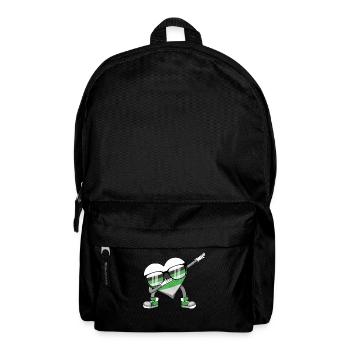Demiromantic Pride Flag Polka Dot Heart Sublte LGB - Backpack - black - Front