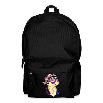 Geschlecht Fluid Stolz Flagge Mullet Chihuahua Hun - Rucksack - Schwarz - Vorne