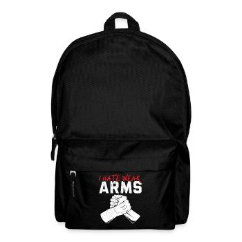 Je déteste les bras faibles, le bras de fer, le bras de fer - Sac à dos - noir - Devant