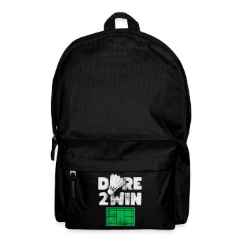 Badminton, Dicton de badminton, Jeu de badminton - Sac à dos - noir - Devant