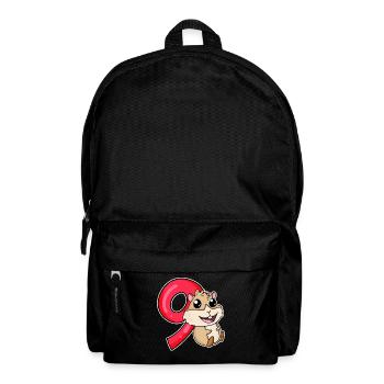 9 Birthday 9 years old with animal motif - nine - Backpack - black - Front