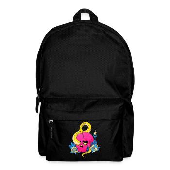 Pansexual Pride Pan Flag Skull Snakes Pink - Backpack - black - Front