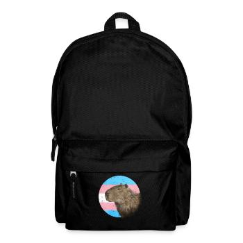 Transgender Pride Trans Flag Capybara Sublte LGB - Backpack - black - Front