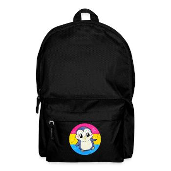 Pansexual Pride Pan Flag Penguin Sublte LGBTQ - Backpack - black - Front