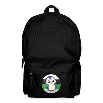 Demiromantic Pride Flag Penguin Sublte LGBTQ - Backpack - black - Front