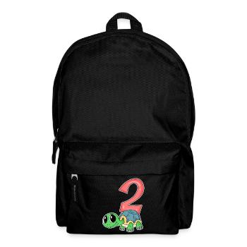 2 birthday 2 years old with animal motif - two - Backpack - black - Front