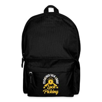 Je préfère parler de crochetage de serrure - Sac à dos - noir - Devant