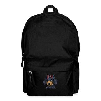 Dachshund Gift Dixie Viennese Doxie Dachshund - Backpack - black - Front