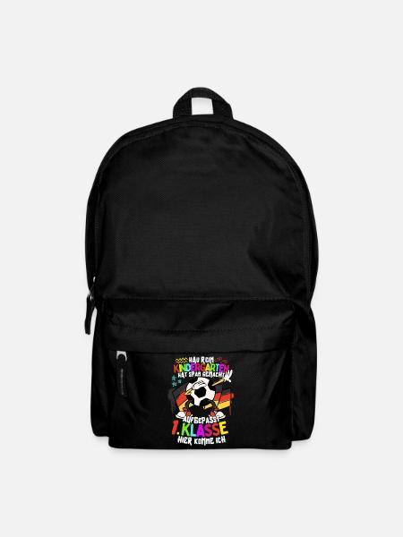 Hau rein Kindergarten: 1. Klasse hier komme ich - Rucksack - Schwarz