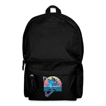 Wellensittich Sittich Retro - Rucksack - Schwarz - Vorne