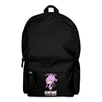 I Paused My Anime To Be Here I Otaku Kawaii Girl - Rucksack - Schwarz - Vorne