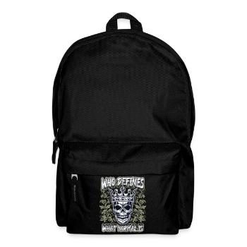 Laughing skull, skull, biker motif - Backpack - black - Front