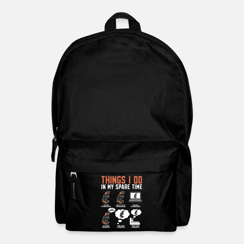 Microbiologiste Ce que je fais dans mon scientifique de rechange - Sac à dos - noir