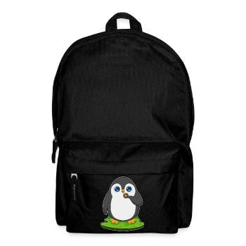 Donut pingouin - Sac à dos - noir - Devant