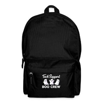 Creepy Tech Support Boo Crew Halloween Costume - Backpack - black - Front