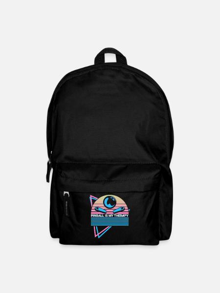 Pinball est mon flipper de thérapie - Sac à dos - noir