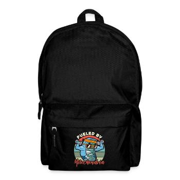 Microbiologist Fueled By Mitochondria Microbiology - Backpack - black - Front