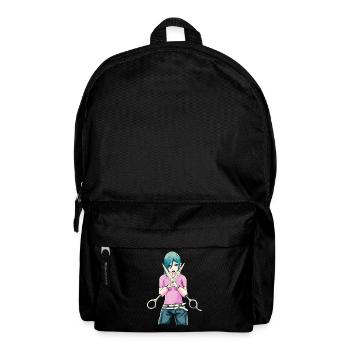 Bizarro Fiction Esthétique Weirdcore Anime Girl - Sac à dos - noir - Devant