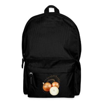 Oignon, illustration naturaliste - Sac à dos - noir - Devant