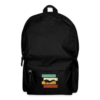 Tauchen Retro - Rucksack - Schwarz - Vorne