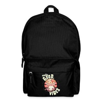 Only Good Vibes: Good Life Kawaii Boba Bubble-Tea - Rucksack - Schwarz - Vorne