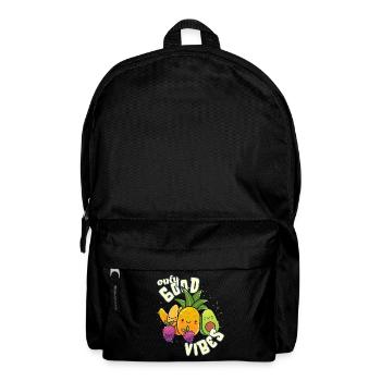 Only Good Vibes: Good Life Süßes Kawaii Obst - Rucksack - Schwarz - Vorne